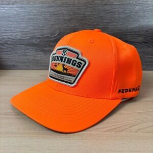 Runnings Hat Cap Snap Back Orange Blaze Hunting Federal Adjustable